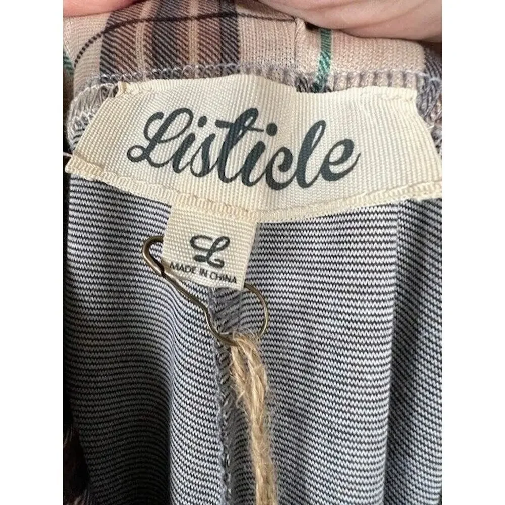 Listicle Large Womens Plaid Dress Pants - Picture 5 of 8